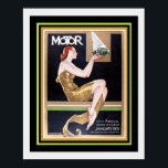 Art Deco-omslag Motor Magazine 16 x 20 Poster<br><div class="desc">Motor Magazine, Art Deco, 16 x 20 1931</div>