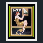 Art Deco-omslag Motor Magazine 16 x 20 Poster<br><div class="desc">Motor Magazine,  Art Deco,  16 x 20 1931</div>