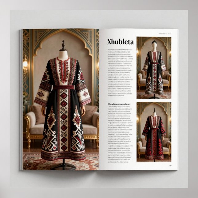 Art Deco Opulence Geometric Patterns IIHER_XHU_001 Poster (Framsidan)