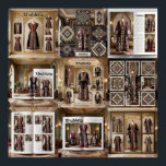 Art Deco Opulence GeometricPatterns IX HER_XHU_001 Poster<br><div class="desc">Art Deco design elements, characterized by luxury and traditional geometric patterns displayed. Xhubleta is a handmade garment worn by highland women and girls in Northern Albania, can be like a photo gallery in interior aesthetics advertised with photos. 8k, photorealistic, architectural photography, interior design magazine style, unrealistic rendering with engine 5...</div>