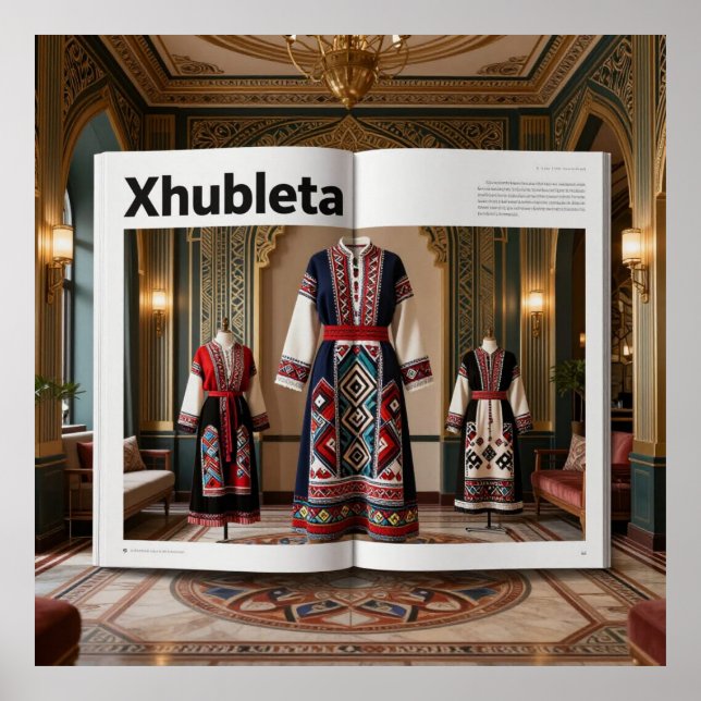 Art Deco Opulence GeometricPatternsVII HER_XHU_001 Poster (Framsidan)