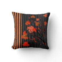 Art Deco Orange Randigt Mönster