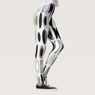 Art Deco-Ovaler Leggings