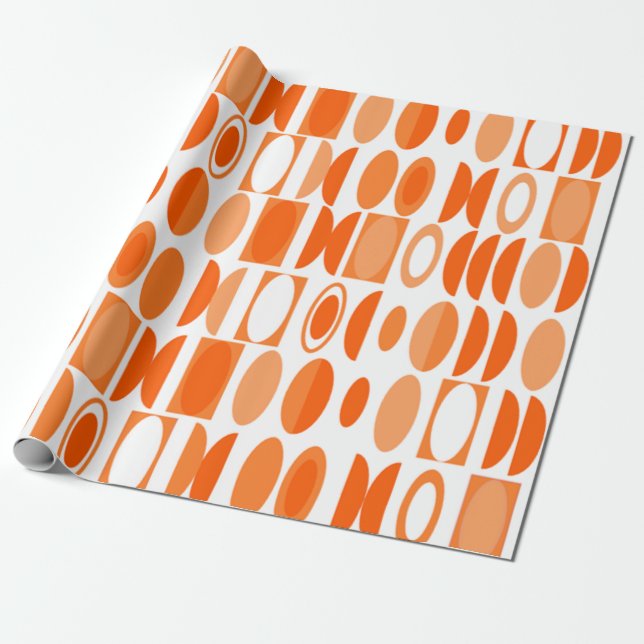 Art Deco Ovals  Presentpapper (Utrullad)