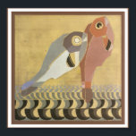 Art Deco Pair of Fish Poster<br><div class="desc">Vintage Art Deco-avbildning av två fiskar.</div>