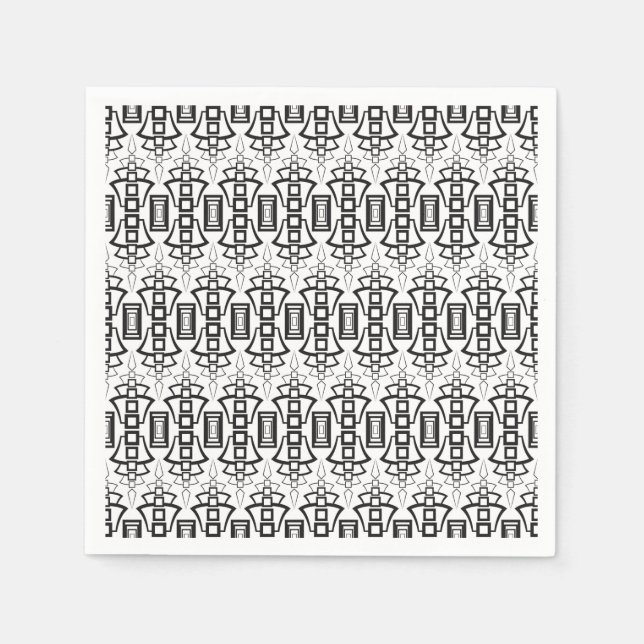 Art Deco Pappersservett (Framsidan)