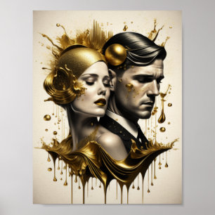 Art Deco-par Poster