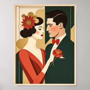 Art Deco-par Poster