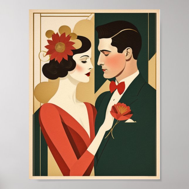Art Deco-par Poster (Framsidan)