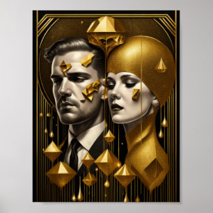 Art Deco-par Poster