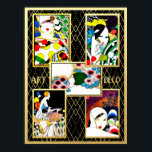 Art Deco Para Todos Dam. Poster<br><div class="desc">Om du väljer att ladda ned poster Walgreen-butiken din hämtning i olika storlekar och i olika struktur på mycket bra pris. Ibland med rabatt. Ett tips från min amerikanska vän. Se onlinen "Digital Printing" (Digital Printing) i Storbritannien. Jag har kombinerat de här fantastisk Para Todos dam på konst deco-mönstrad bakgrund...</div>