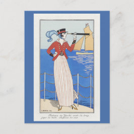 Art Deco Parisian Dress Vykort