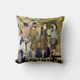 Art Deco Parisian Flappers Dekorativ kudde