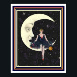 Art Deco "Party på Måne" 16 x 20 Poster<br><div class="desc">Vintage,  "Party vid Måne" Art Deco Poser 16 x 20</div>