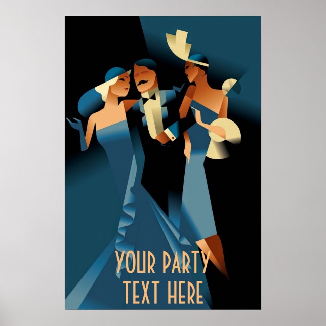 Art Deco Party Poster (Framsidan)