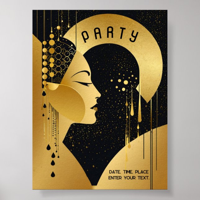 Art Deco Party Poster (Framsidan)