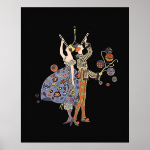 Art Deco Party WW1 Finansiering Party Poster