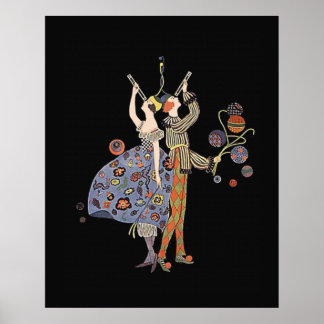 Art Deco Party WW1 Finansiering Party Poster