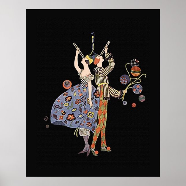 Art Deco Party WW1 Finansiering Party Poster (Framsidan)