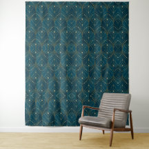 Art Deco pattern with gold geometric shapes