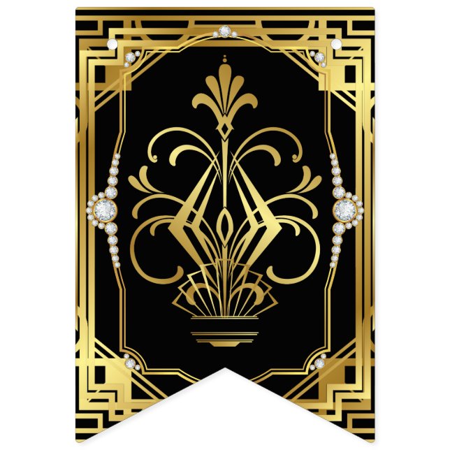 Art Deco Pending on the Ritz Vimplar (Första flaggan)