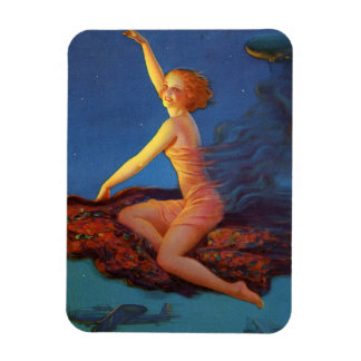 Art Deco Pin-flicka ☆ Vintage art Flexible Magnet