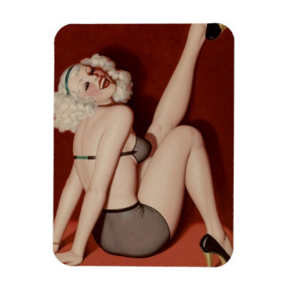 Art Deco Pin-flicka ☆ Vintage art Flexible Magnet