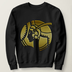 Art Deco Porträtt i Dam i Guld T Shirt