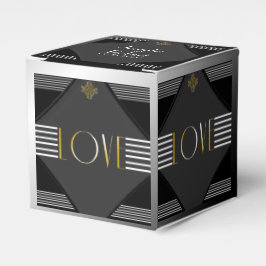 Art Deco Posh Wedor Favor Box Presentaskar