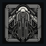 Art Deco Poster<br><div class="desc">Se min butik för mer mönstrade artiklar.</div>