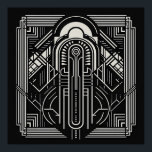 Art Deco Poster<br><div class="desc">Se min butik för mer mönstrade artiklar.</div>