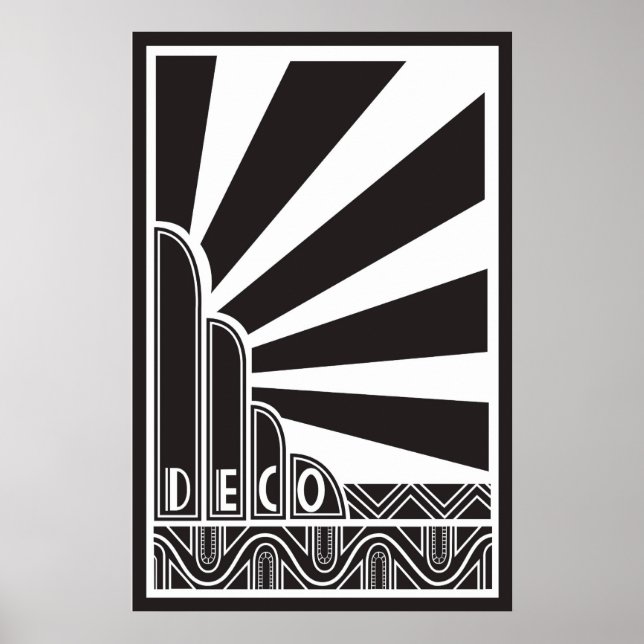 Art Deco-Poster Poster (Framsidan)