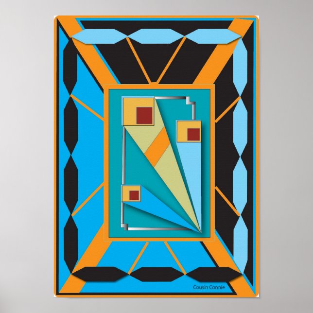 Art Deco-Poster Poster (Framsidan)