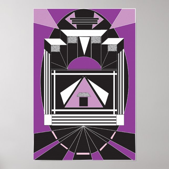 Art Deco-Poster Poster (Framsidan)