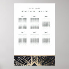 Art deco poster svart och guld