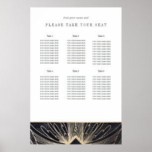 Art deco poster svart och guld
