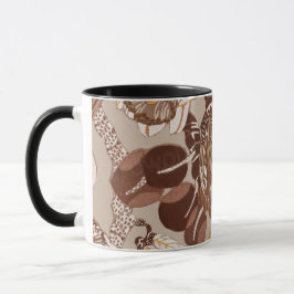 Art Deco-proteablomma Mugg
