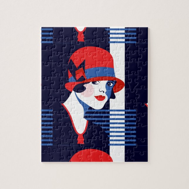 Art Deco Pussel (Vertikal)