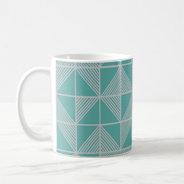 Art Deco Pussel  Kaffemugg (Vänster)