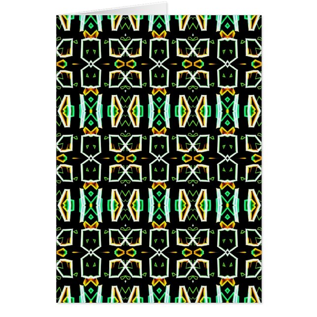 Art Deco Radio Crystals Hälsningskort (Framsidan)