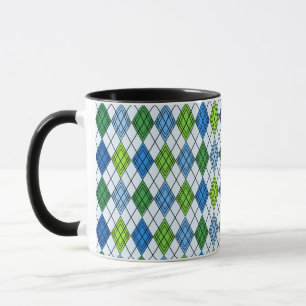 Art Deco Rain Argyle Mugg