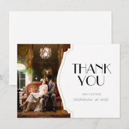 Art Deco Ram-foto-Tack - platta kort