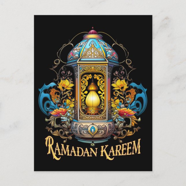 Art Deco Ramadan Vykort (Framsida)