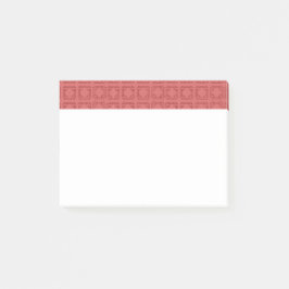 Art Deco Red Squares Post-it Block