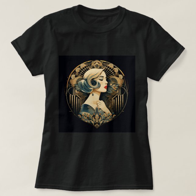 Art Deco Revival T Shirt (Design framsida)