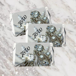 Art Deco Rhinestones med Initialer Elegant Vintage