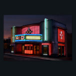Art Deco Rio Theater, Overland Park, Kansas Poster<br><div class="desc">Rosan i Rio Theater blir filmskapare som vill njuta av aktuella filmer på en vintage som påminner om Handflatan-bossens utseende på 1940-talet. Teatern i centrala Overland Park i Kansas återupprättades och öppnades på nytt för att visa filmer 2000. Det är ett riktigt filmpalats! Teatern öppnades först som "Overland Theater" och...</div>