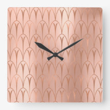 Art Deco Ro Guld koppargeometri Elegant