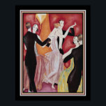 Art Deco Roaring Twenties Dancers Poster<br><div class="desc">1926 Art Deco Roaring Twenties Dancers Skriv ut av Fabius Lorenzi</div>