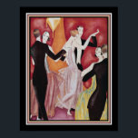 Art Deco Roaring Twenties Dancers Poster<br><div class="desc">1926 Art Deco Roaring Twenties Dancers Skriv ut av Fabius Lorenzi</div>